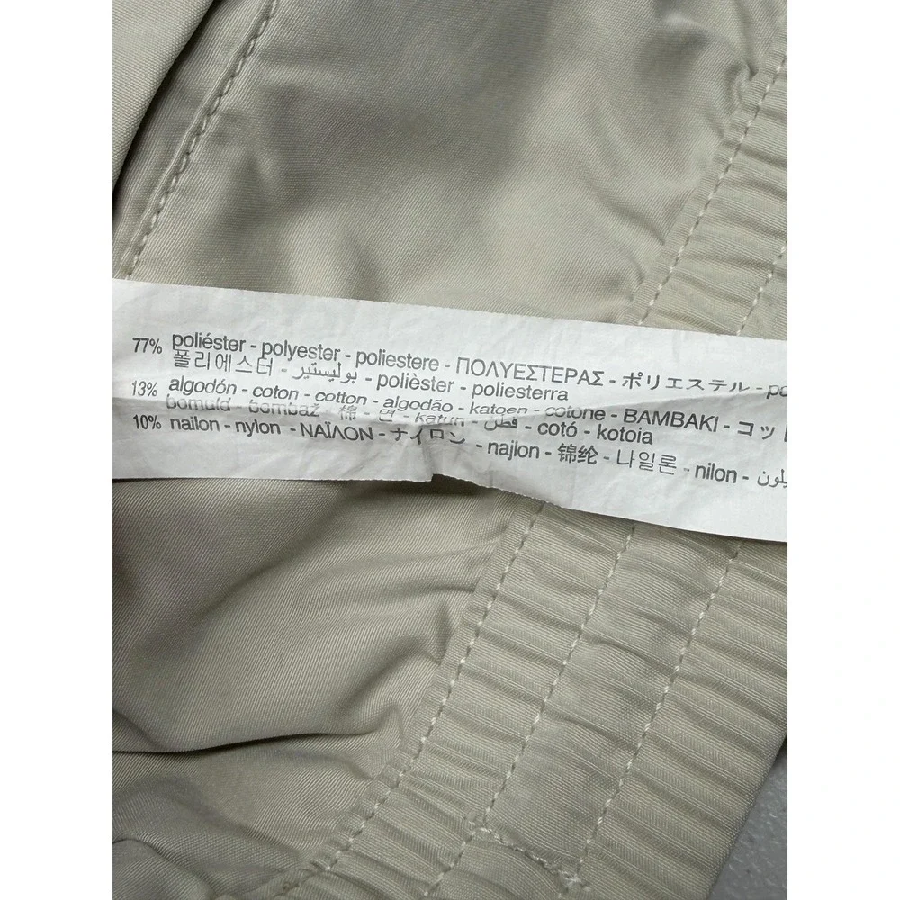 Zara Pants Mens Medium Beige‎ Cargo Joggers Elastic Waist Create To Progress